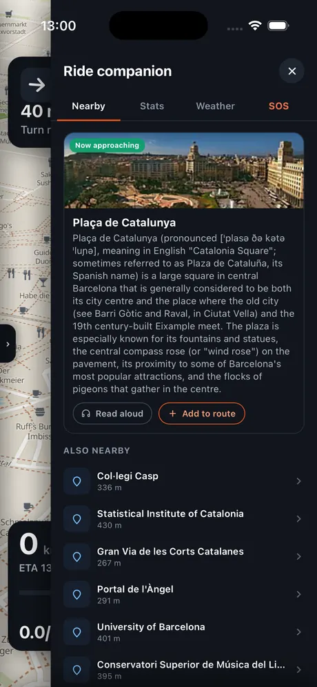 VeloPin iPhone app - Conoce cada parada