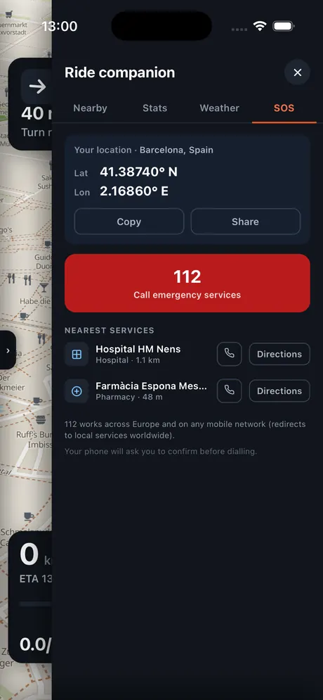 VeloPin iPhone app - Ayuda cuando la necesitas